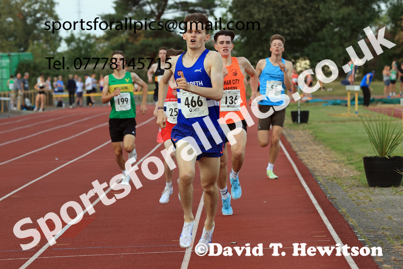 800 metres, 2025 NEGP No 6 Monkton, Wednesday, August 13th.  Photo: David T. Hewitson/Sports for All Pics